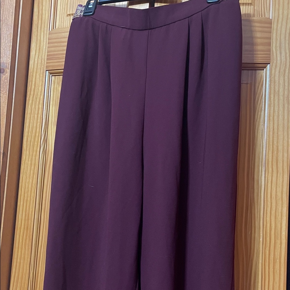 Source Unknown Maroon Boot Cut Pants - image 1